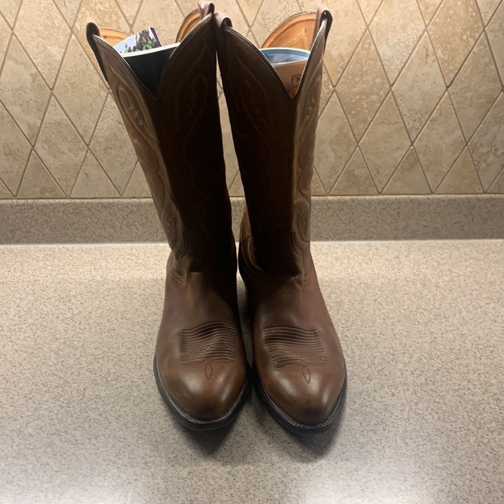 Very soft excellent condition Tony Lama leather Western boots 12D little wear - Picture 2 of 16